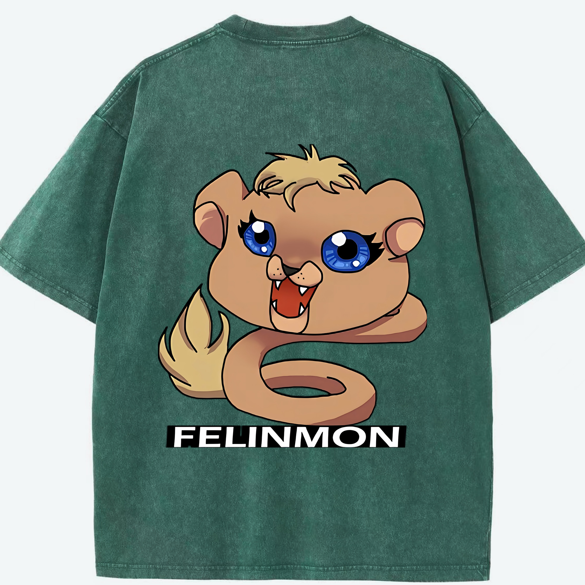 （画像用） Digimon デジタルモンスター/デジモン 綿100% ヴィンテージ風 半袖Tシャツ（背面プリント）